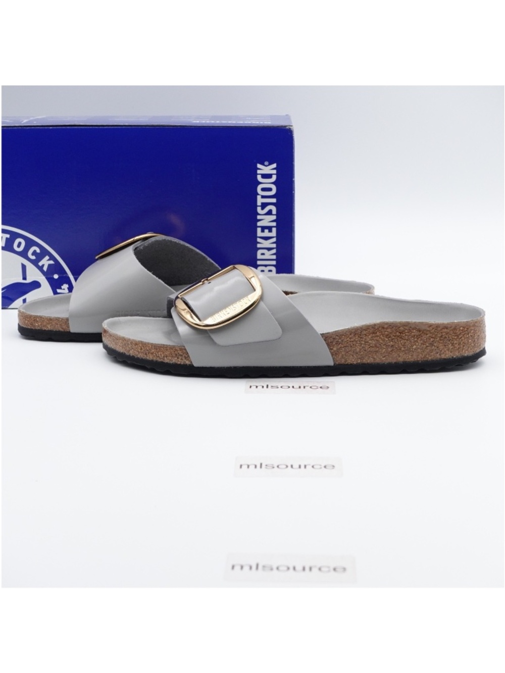 NEW Birkenstock Madrid Big Buckle Patent Leather Sandals